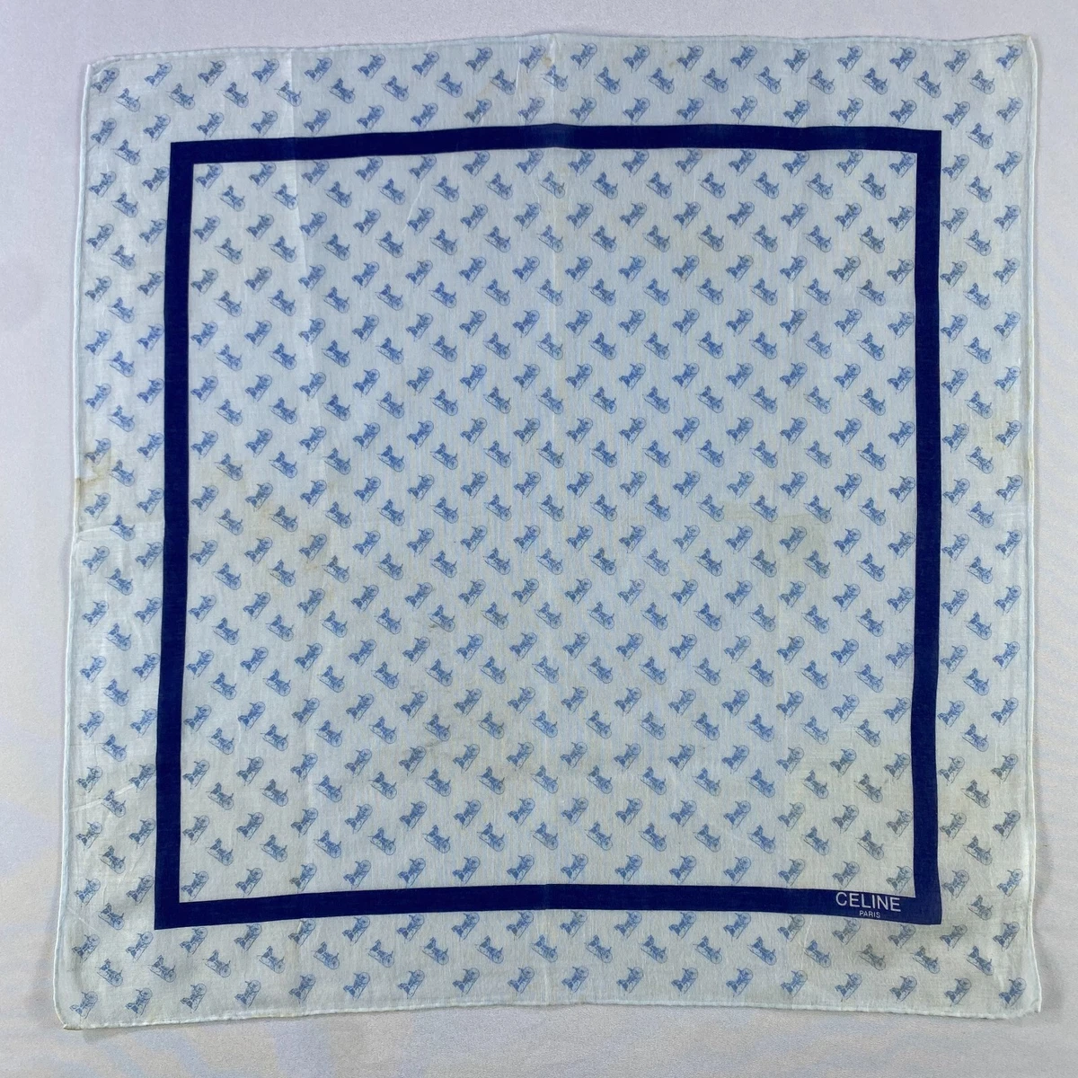 3 Celine Handkerchiefs or Twilles Vintage Celine Handkerchief Celine Paris Bandana Celine  main image 2
