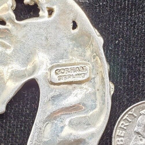 Sterling 925 Unicorn Pendant, 13.70g - image 3