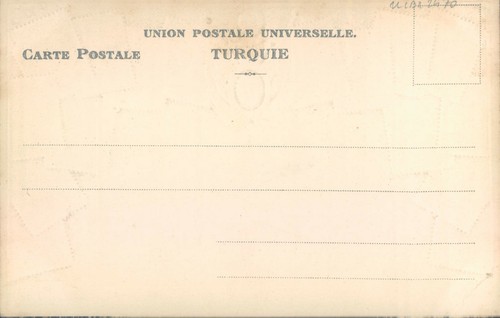 TURKEY embossed philatelic patriotic 1900s litho PC - Picture 2 of 2