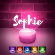 Name Light, Personalized, LED Night Lamp, Remote Control 16 Colors