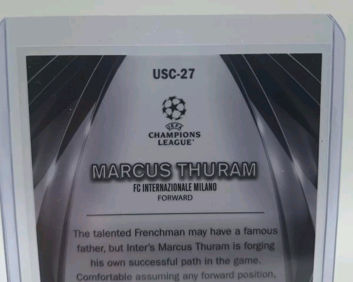 2023-24 Topps Marcus Thuram Ultimate Stage Chrome 1/1 Gold