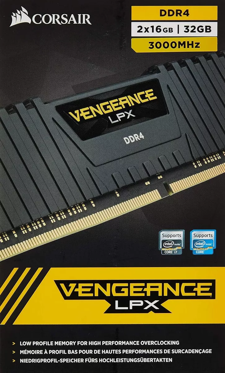 Corsair Vengeance LPX Black DDR4 3200MHz 4x8GB (CMK32GX4M4B3200C16) • Pris »