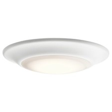 Kichler Flush Mount LED 2700K 7.5x1.25", White, Pc Lens - 43848WHLED27T