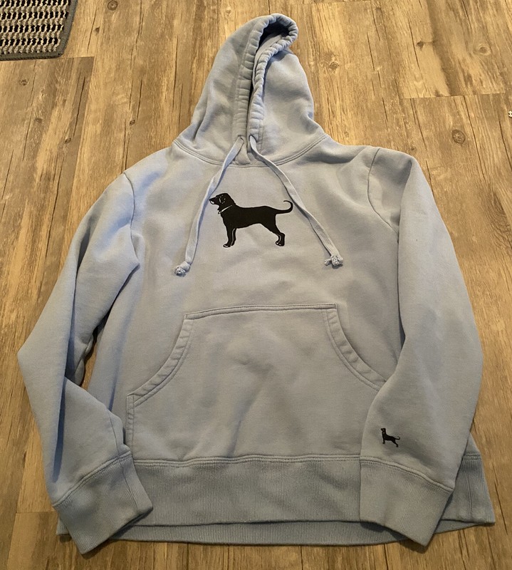 Unisex Kids Size Small The Black Dog Legacy Hoodie Blue Long Sleeve Pullover