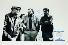 DIRECTOR FRANCIS FORD COPPOLA SIGNED 11x14 SET B/W PHOTO BECKETT COA LUCAS
