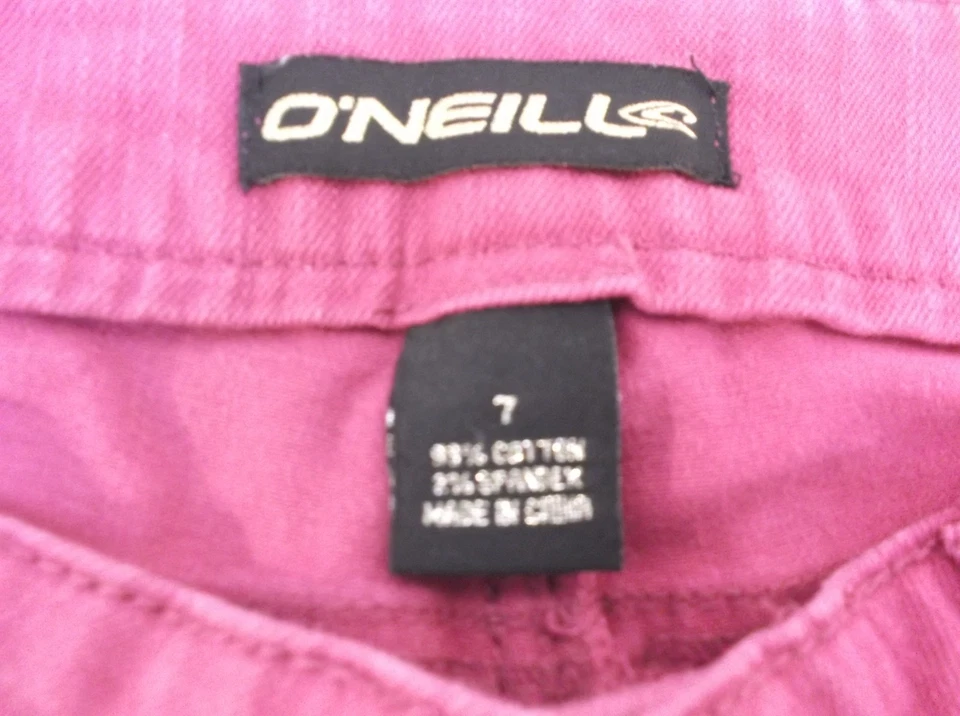 Calça jeans feminina O'Neill mica longa rosa quente tamanho 7 100268 - Imagem 2 de 4