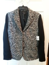 Tahari Womens Rozana Jacket / NWT / Size 12 / black white