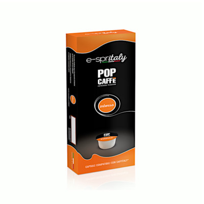 No.100 POP CAPSULES COFFEE ESPRITITALY INTENSE COMPATIBLE WITH COFFEE MACHINES