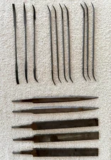 Jeweler 5 Grobet Swiss Vallorbe Hand Files, 10 Riffler Needle Machinist Files