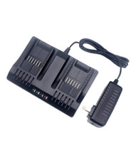 Dual Port WA3875 Charger for Worx 18V 20 Volt Lithium Battery, Compatible with W