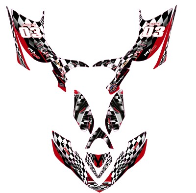 Fits TRX 700XX GRAPHIC KIT TRX 700 XX DECAL KIT STICKERS HONDA atv GRAPHICS