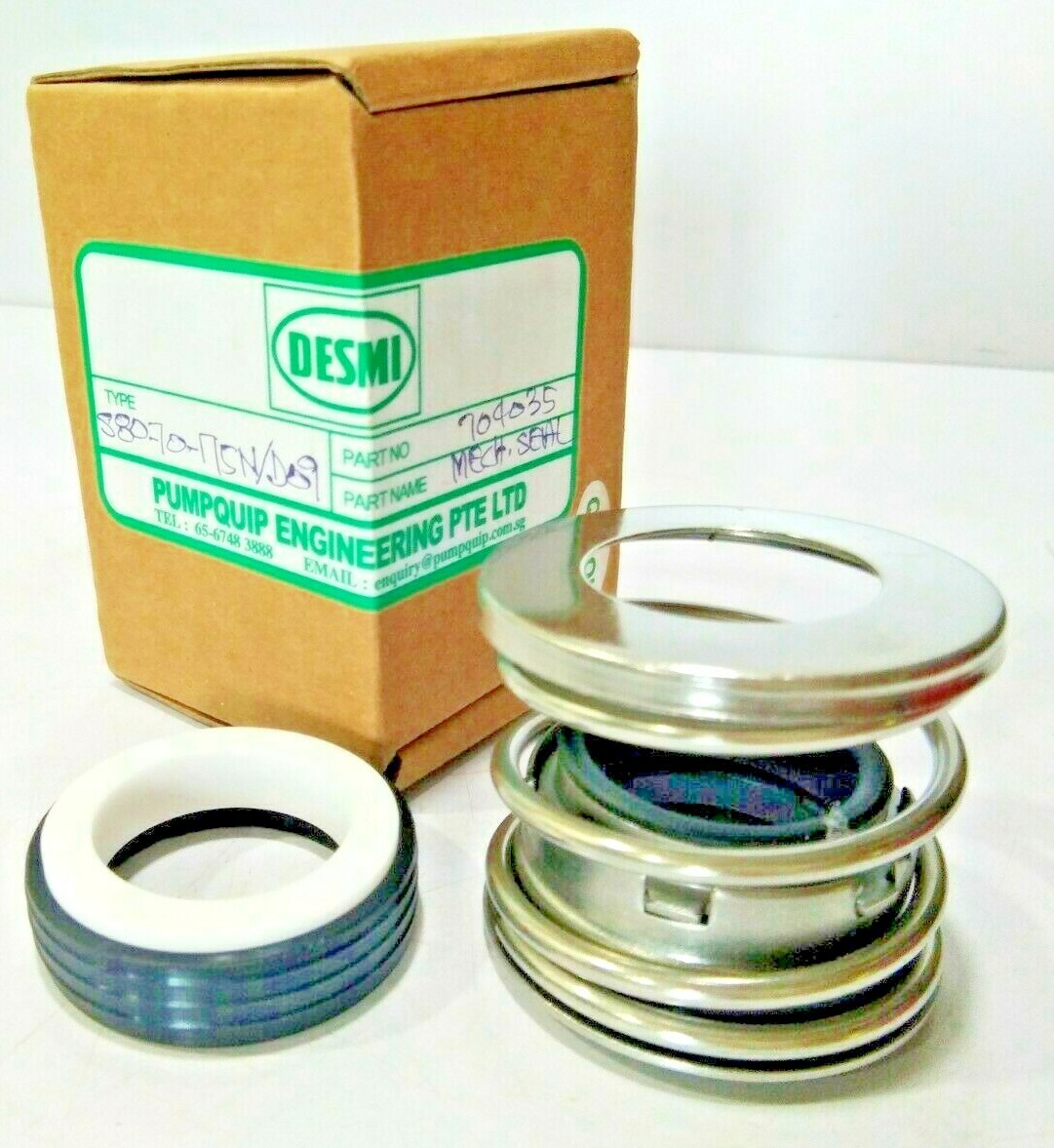 PUMPQUIP ENGINEERING DESMI 704035 TYPES8070Π5N/D09 MECHANICAL SEAL
