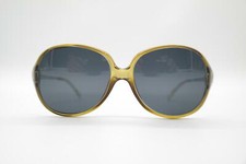 Vintage Viennaline 1162 20 Brown Silver Oval Sunglasses Glasses NOS