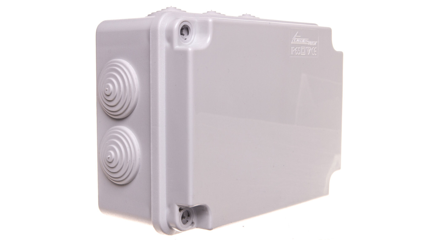 Hermetic empty box with membranes 158x118x76 IP65 gray PH-2A.3 28.23 /T2UK