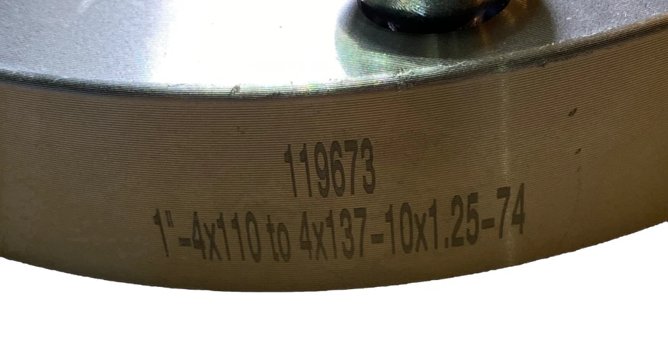 Adaptadores de rueda 3 piezas 1" 4x110 a 4x137 10x1,25-74 para Honda Foreman 450 FourTrax Foto 4 de 4