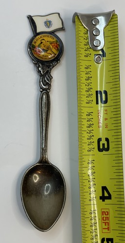 Vintage Massachusetts Souvenir Spoon Flag - Picture 9 of 9