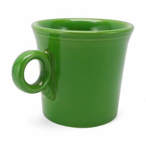 Fiesta Ring Handle Ceramic Mug Green Homer Laughlin Fiestaware Coffee Tea - 8 oz - Picture 4 of 13