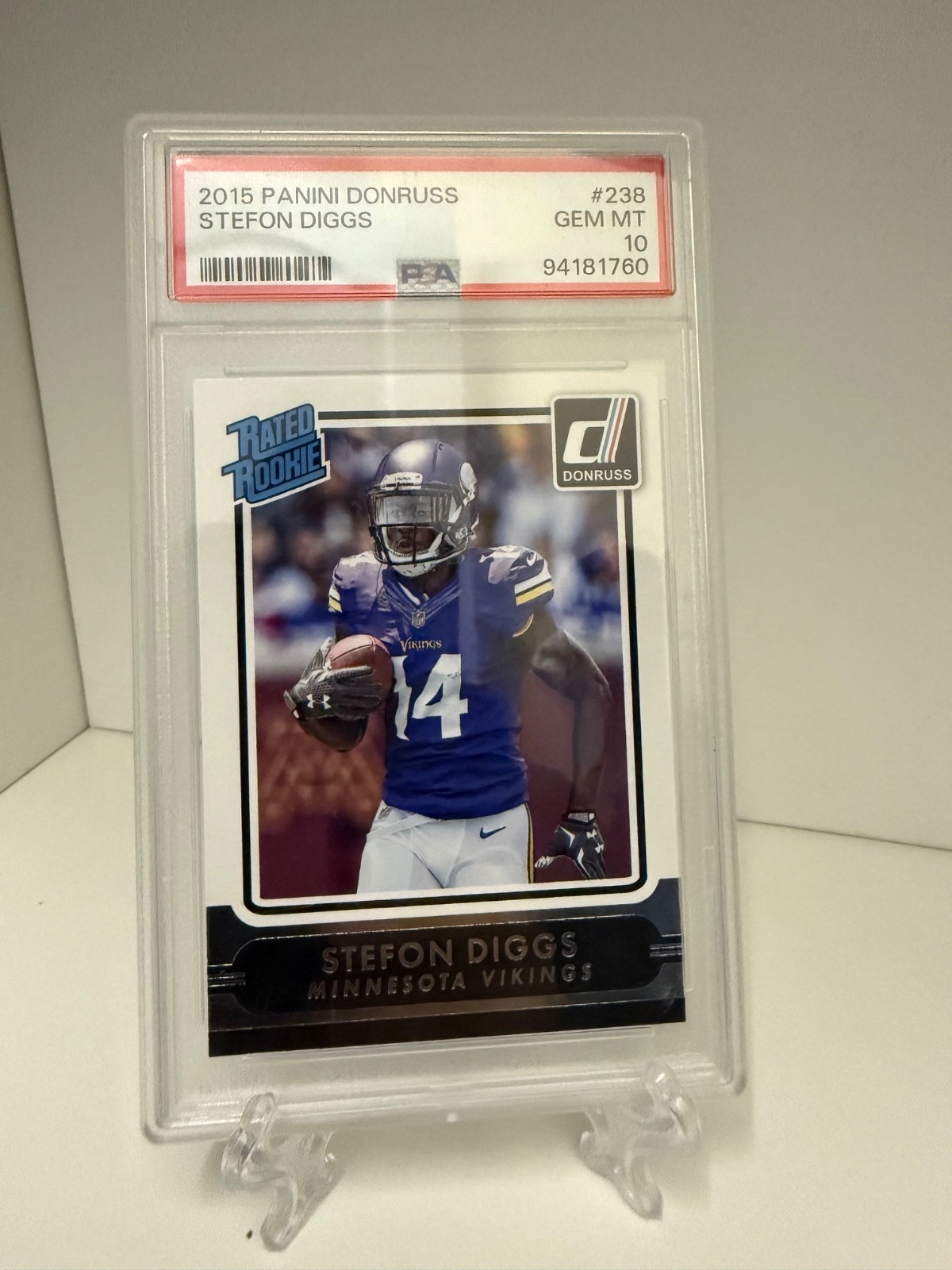2015 Panini Donruss - Rated Rookie Stefon Diggs #238 Rookie Card PSA 10