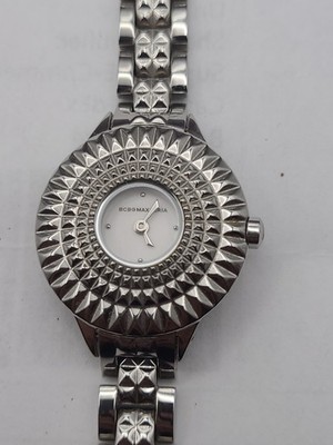 BCBG Max Azria Women's Watch Silver Tone New Battery Working