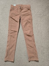 United Colours of Benneton Brown Boys Skinny Corduroy Jeans Trouser Size 7-8yrs
