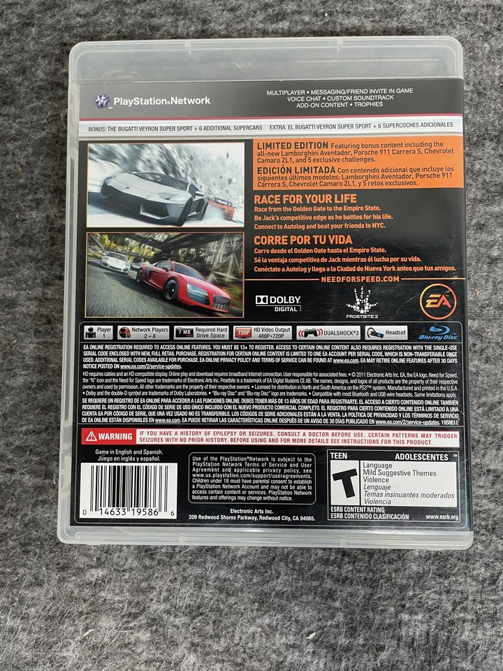 Need for Speed The Run Limited Edition Sony PS3 Video Game Complete Tested Racin - Image 2 of 4