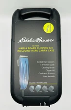 ✂️Eddie Bauer 10 Piece Hair and Beard Clipper Set w/ Hard Case-NEW IN BOX