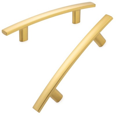 10 Pack 3 Inch Brushed Gold Kitchen Cabinet Pulls Brushed Gold Cabinet Handle...