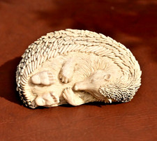 Garden Ornament Cute, curled up hedgehog garden ornament plastic