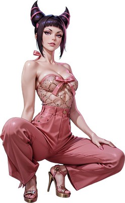 Han Juri Pink Outfit Vinyl Car Decal Sticker 7'' Weatherproof