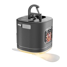Portable Rechargeable Outdoor Lantern with Fan and White Warm Light Modes