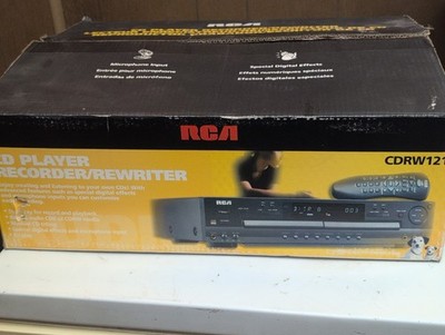 RCA CDRW121 Dual Tray CD Recorder Player Burner, Open Box, Brand New No Remote