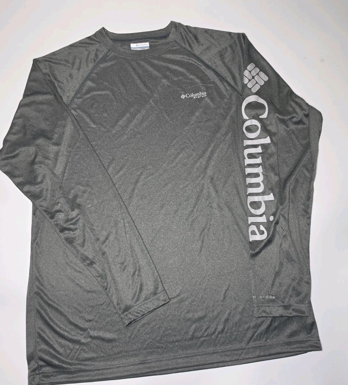 Columbia Terminal Tackle Long Sleeve T-Shirt Men's Heather Large