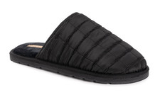 MUK LUKS Men's Size-11, Black  Grant Quilted Scuff Slipper