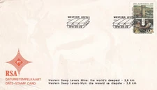 SOUTH AFRICA 1991, WESTERN DEEP LEVEL GOLD MINE, DATE - STAMP CARD, MNH