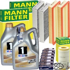 MANN INSPEKTIONSPAKET+MOBIL1 0W-40 MOTOR&Ouml;L passend f&uuml;r MERCEDES R-KLASSE W/V251