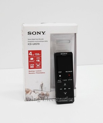 Sony ICD-UX570 Digital Voice Recorder - Black