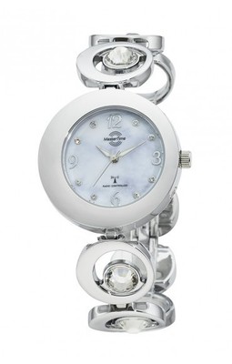 Master Time Funkuhr Damen Schmuckuhr Fashion Modeuhr 37 mm MTLA-10788-75M