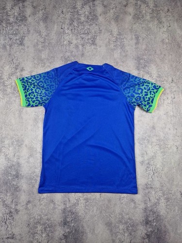 Nike Brasilien Fußball Trikot Vintage 2022-23 Away Blau Football Shirt Größe M - Bild 2 von 10