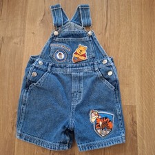 Vintage Disney store Winnie the Pooh friends shortalls 2T