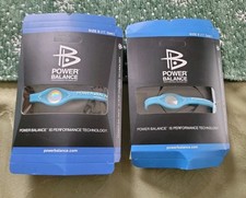 Lot of 2 Power Balance Energy Bracelet Size Small Color Light Blue