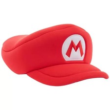 Super Nintendo Mario Plush Foam Red Hat Cap - Universal Studios NEW