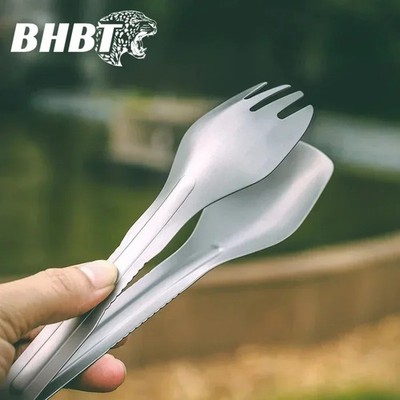 BHBT Camping Utensils Detachable Cutlery Portable Silverware Stainless Steel Fla
