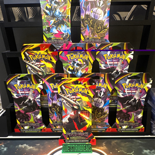 🔥BULK BUY. Pokémon TCG Mega Evolution—Pitch Black Booster, 10Pack 1x 12 Cards.