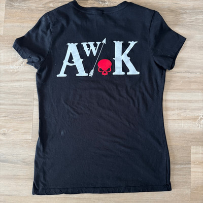 Andrew W K Womens Cut Black Shirt Size Medium Party Music Rock Hardcore Punk
