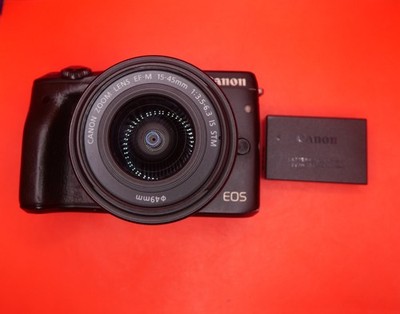 Canon Digital Camera EOS M3 EF-M 15-45mm Black Zoom Lens