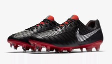 Nike Tiempo Legend 7 Elite FG Size US 14 Black/Red Football Boots Made In Italy✅