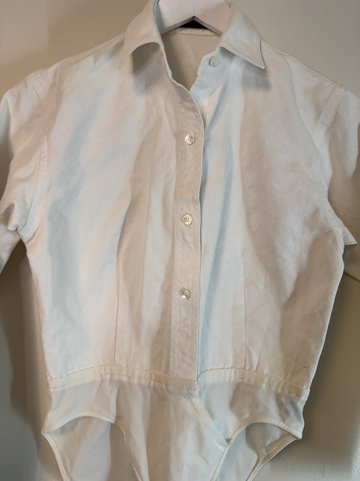 Donna Karan White Button-Down Collared Bodysuit U… - image 10