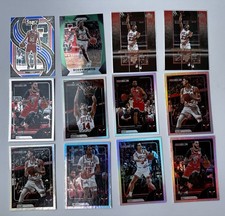 12 Card Chicago Bulls Team Lot Michael Jordan Portis Giddy Collins Ball Prizm