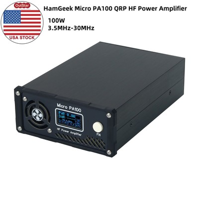 100W 3.5-30MHz QRP HF Power Amplifier SW Linear Amp HamGeek Micro PA100 -US