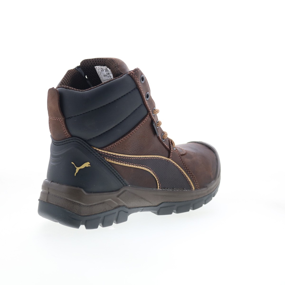 pusuke　1113 Puma Safety Tornado Soft Toe CTX Mid WP EH SR Mens Brown
